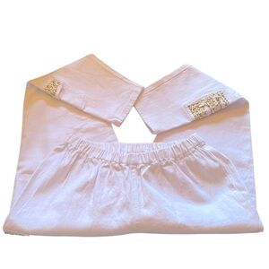 Y2K DG 2 by DIANE GILMAN WHITE  EMBELLISHED JEANS SZ PM EUC